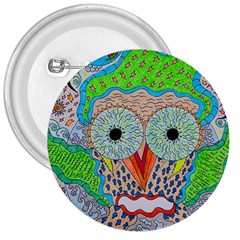 Cosmic Owl 3  Buttons