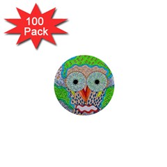 Cosmic Owl 1  Mini Buttons (100 pack) 