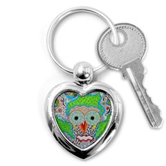 Cosmic Owl Key Chains (Heart) 