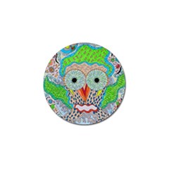 Cosmic Owl Golf Ball Marker