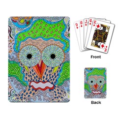 Cosmic Owl Playing Cards Single Design