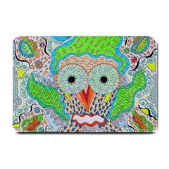 Cosmic Owl Small Doormat  by chellerayartisans