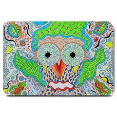 Cosmic Owl Large Doormat  by chellerayartisans