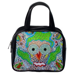 Cosmic Owl Classic Handbag (One Side)