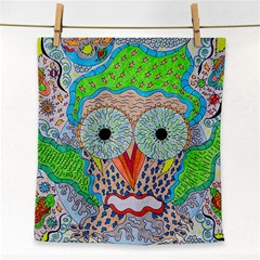 Cosmic Owl Face Towel