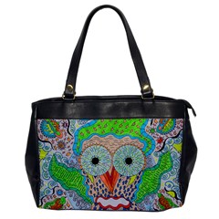 Cosmic Owl Oversize Office Handbag by chellerayartisans