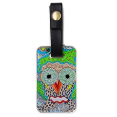 Cosmic Owl Luggage Tags (One Side) 