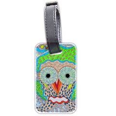 Cosmic Owl Luggage Tags (Two Sides)