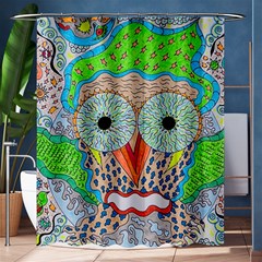 Cosmic Owl Shower Curtain 60  x 72  (Medium) 