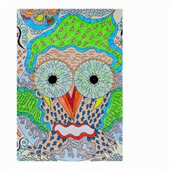 Cosmic Owl Small Garden Flag (Two Sides)