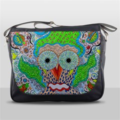 Cosmic Owl Messenger Bag