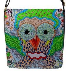 Cosmic Owl Flap Closure Messenger Bag (S)