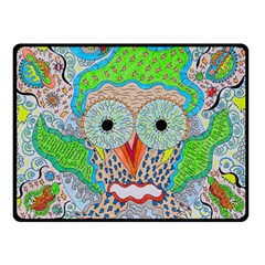 Cosmic Owl Double Sided Fleece Blanket (Small) 