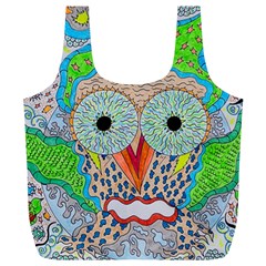 Cosmic Owl Full Print Recycle Bag (XL)