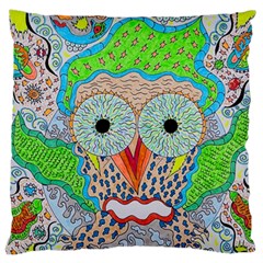 Cosmic Owl Standard Flano Cushion Case (Two Sides)