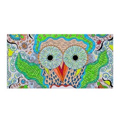 Cosmic Owl Satin Wrap