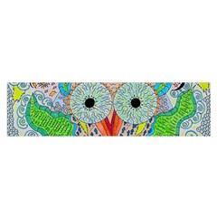 Cosmic Owl Satin Scarf (Oblong)