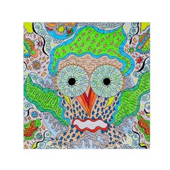 Cosmic Owl Small Satin Scarf (Square)