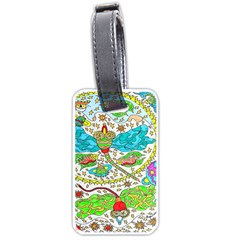 Cosmic Dragonflies Luggage Tags (one Side)  by chellerayartisans