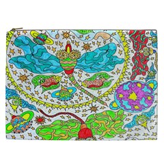 Cosmic Dragonflies Cosmetic Bag (xxl)