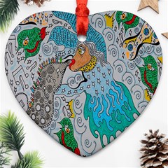 Music Angel Ornament (heart) by chellerayartisans