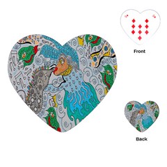 Music Angel Playing Cards (heart) by chellerayartisans