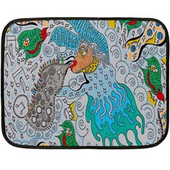 Music Angel Fleece Blanket (mini) by chellerayartisans