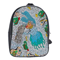 Music Angel School Bag (large) by chellerayartisans