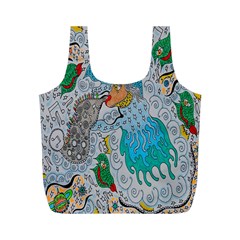 Music Angel Full Print Recycle Bag (m) by chellerayartisans