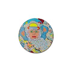 Cosmic Moon Angel Golf Ball Marker (4 Pack) by chellerayartisans