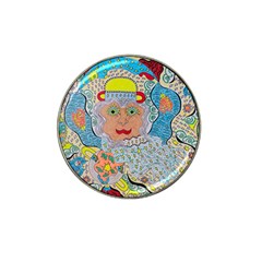 Cosmic Moon Angel Hat Clip Ball Marker by chellerayartisans