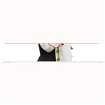 Indiahandycrfats women Fashion White Dupatta with Multicolour Pompom all four sides for Girls/women Small Bar Mats 24 x4  Bar Mat