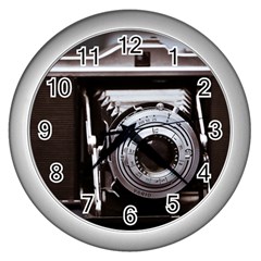 Vintage Camera Wall Clock (silver) by snowwhitegirl