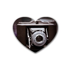 Vintage Camera Heart Coaster (4 Pack)  by snowwhitegirl