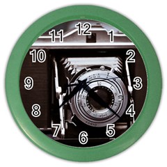 Vintage Camera Color Wall Clock by snowwhitegirl