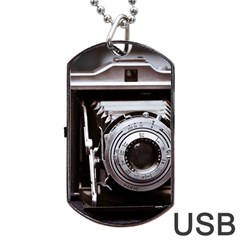 Vintage Camera Dog Tag Usb Flash (one Side) by snowwhitegirl