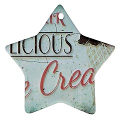 Delicious Ice Cream Ornament (Star)