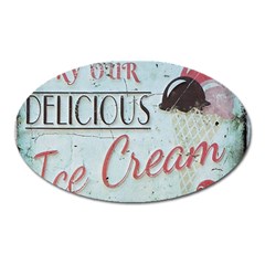 Delicious Ice Cream Oval Magnet