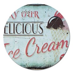 Delicious Ice Cream Magnet 5  (Round)