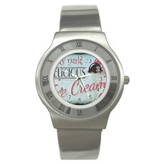 Delicious Ice Cream Stainless Steel Watch