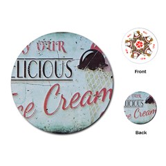 Delicious Ice Cream Playing Cards (Round)