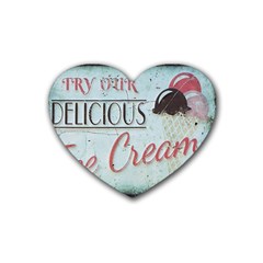 Delicious Ice Cream Heart Coaster (4 pack) 