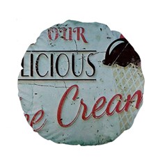 Delicious Ice Cream Standard 15  Premium Round Cushions