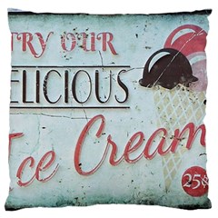 Delicious Ice Cream Large Flano Cushion Case (Two Sides)