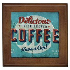 Delicious Coffee Framed Tiles by snowwhitegirl