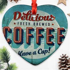 Delicious Coffee Ornament (heart)