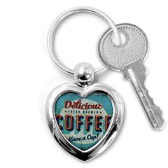 Delicious Coffee Key Chains (heart)  by snowwhitegirl