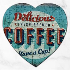 Delicious Coffee Jigsaw Puzzle (heart) by snowwhitegirl