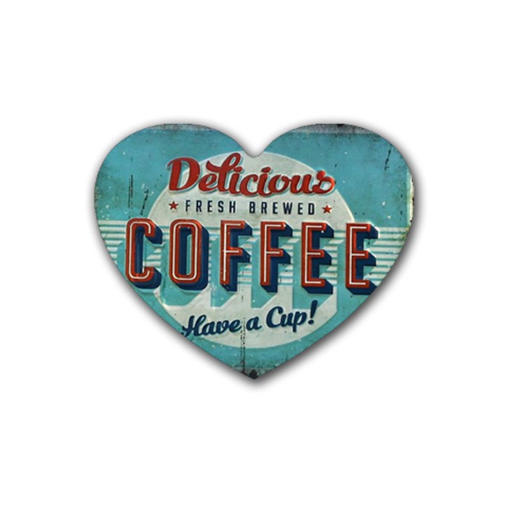 Delicious Coffee Heart Coaster (4 pack) 