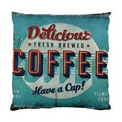 Delicious Coffee Standard Cushion Case (two Sides) by snowwhitegirl